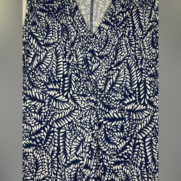 Tommy Bahama ๐ฟ Navy & White Leaf Print Maxi Dress โ Size S/P - Picture 7 of 9